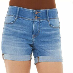 Women's 16W APT. 9 Denim Stretchy Shorts